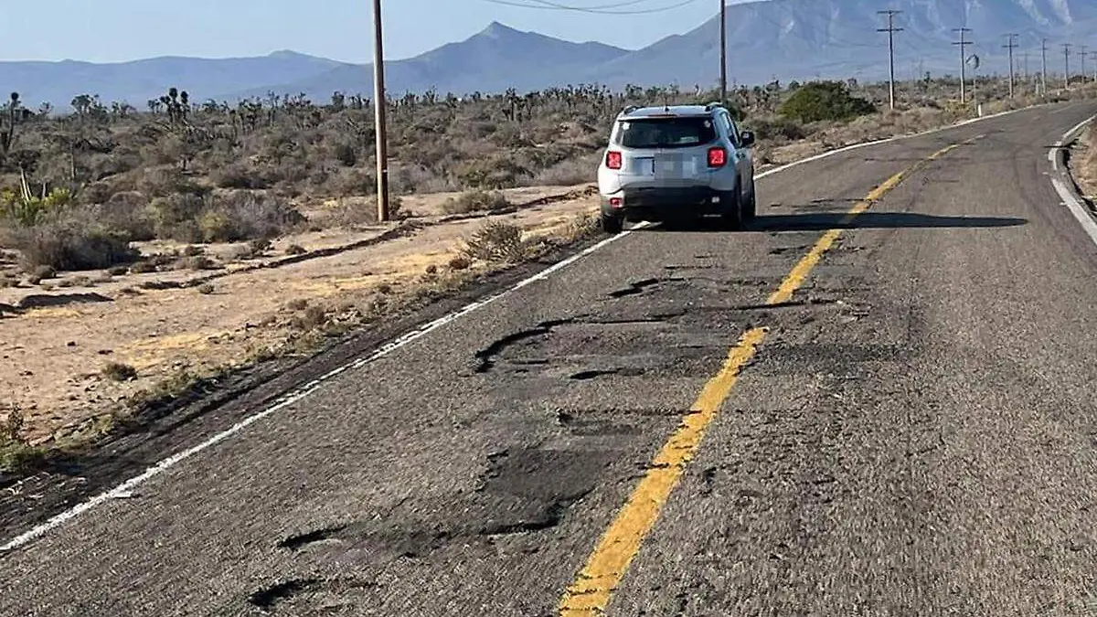 Mal estado carretera transpeninsular 2